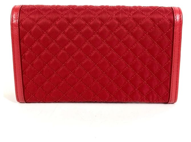 Saffiano Cartera de cadena acolchada Prada en rojo Roja - vista 3
