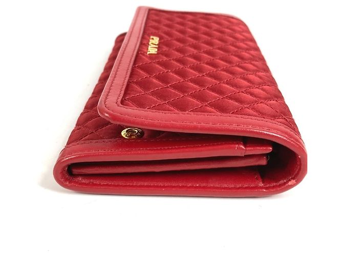 Saffiano Cartera de cadena acolchada Prada en rojo Roja - vista 4