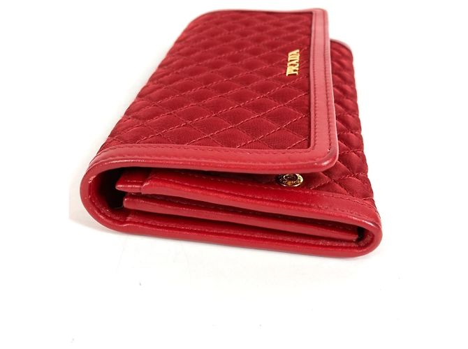 Saffiano Cartera de cadena acolchada Prada en rojo Roja - vista 6