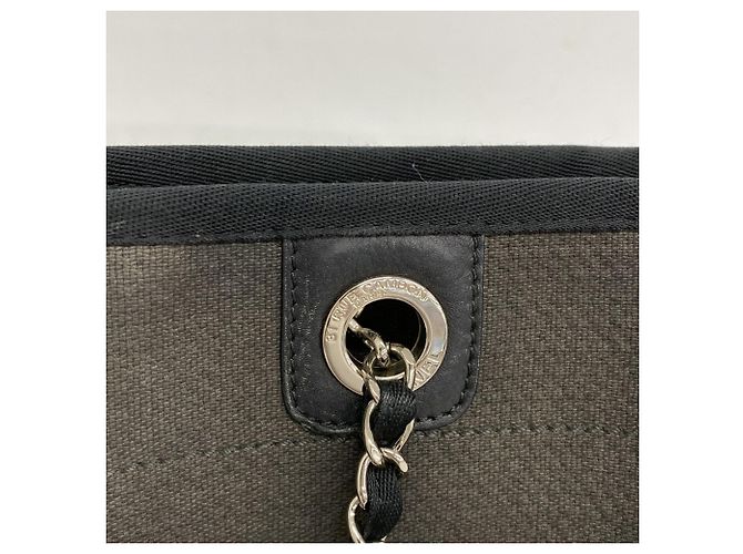 Chanel Deauville Kettentasche Braun Schwarz - Ansicht 9