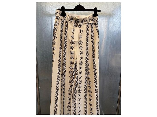 Ulla Johnson Lydia Seidenhose Creme - Ansicht 13