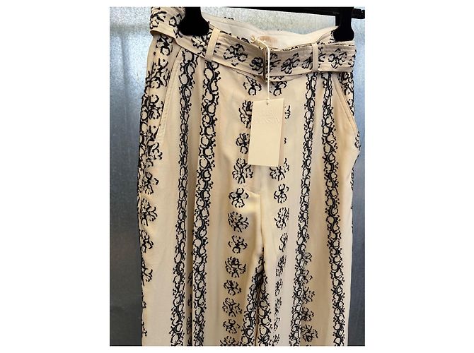 Ulla Johnson Lydia Seidenhose Creme - Ansicht 2