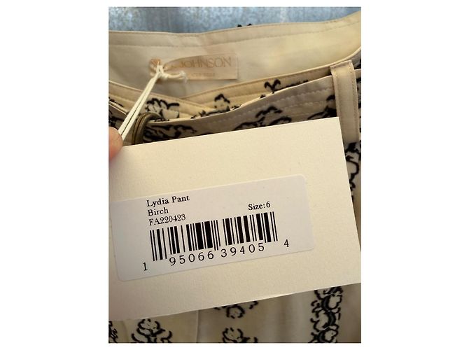 Ulla Johnson Lydia Seidenhose Creme - Ansicht 8