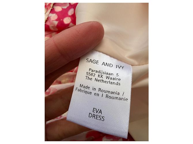 Autre Marque Eva Kleid Salbei und Efeu Viscose - Ansicht 12