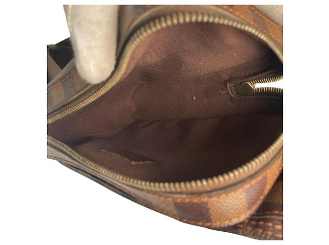 Borsa a tracolla in tela Damier marrone Louis Vuitton Damier ebene - vista 10