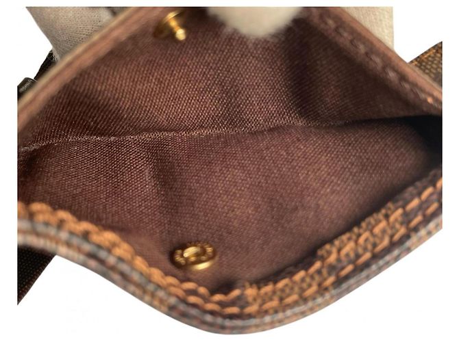 Borsa a tracolla in tela Damier marrone Louis Vuitton Damier ebene - vista 12