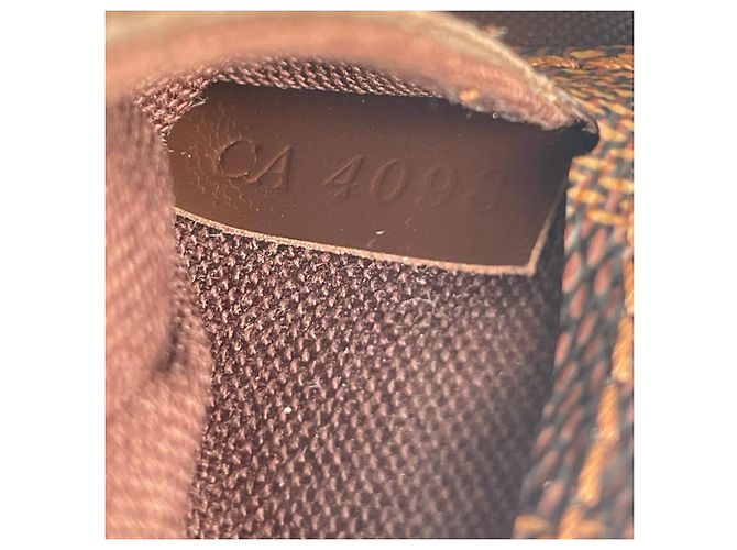 Borsa a tracolla in tela Damier marrone Louis Vuitton Damier ebene - vista 13