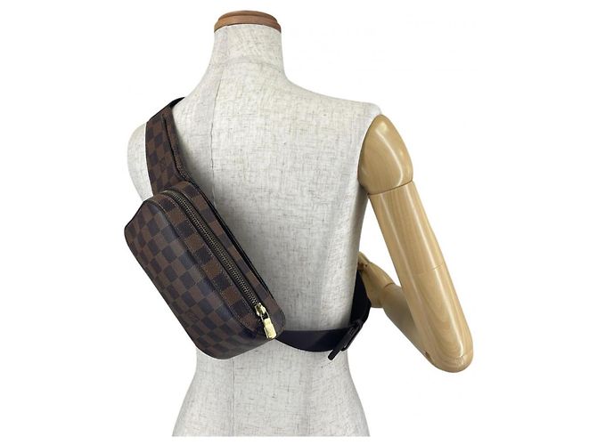 Borsa a tracolla in tela Damier marrone Louis Vuitton Damier ebene - vista 16