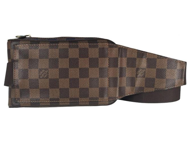 Borsa a tracolla in tela Damier marrone Louis Vuitton Damier ebene - vista 2