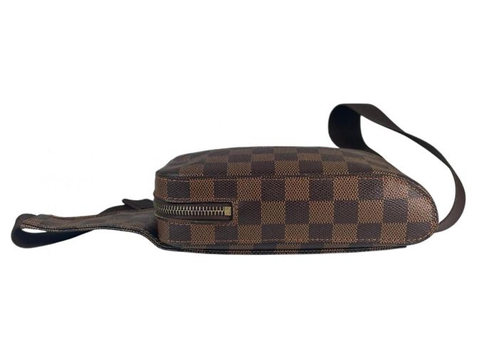 Borsa a tracolla in tela Damier marrone Louis Vuitton Damier ebene - vista 4
