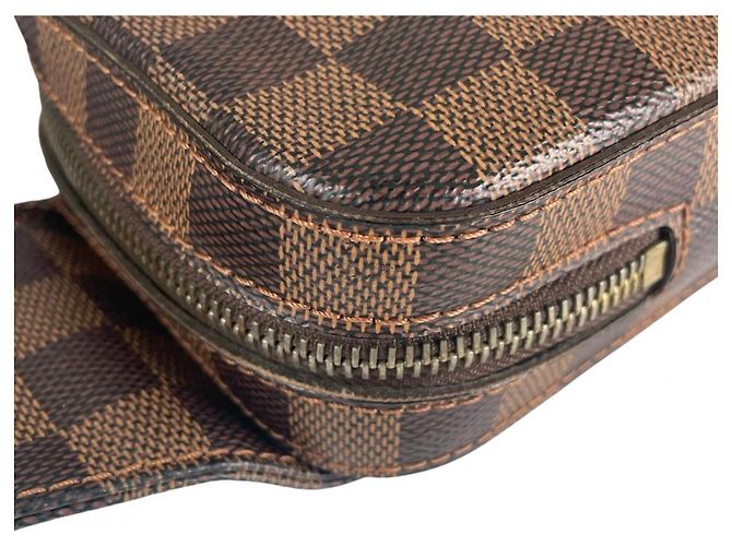Borsa a tracolla in tela Damier marrone Louis Vuitton Damier ebene - vista 6