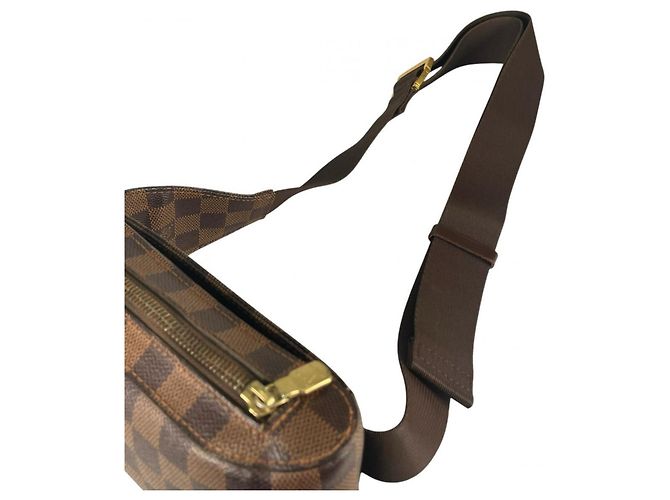 Borsa a tracolla in tela Damier marrone Louis Vuitton Damier ebene - vista 7