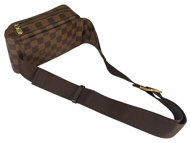 Borsa a tracolla in tela Damier marrone Louis Vuitton Damier ebene - vista 8