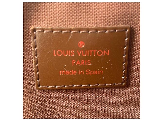 Borsa a tracolla in tela Damier marrone Louis Vuitton Damier ebene - vista 9