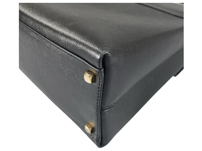 Borsa a mano/spalla in pelle nera Salvatore Ferragamo Nero - vista 13