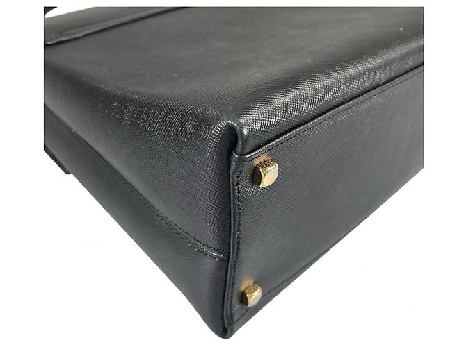 Borsa a mano/spalla in pelle nera Salvatore Ferragamo Nero - vista 14