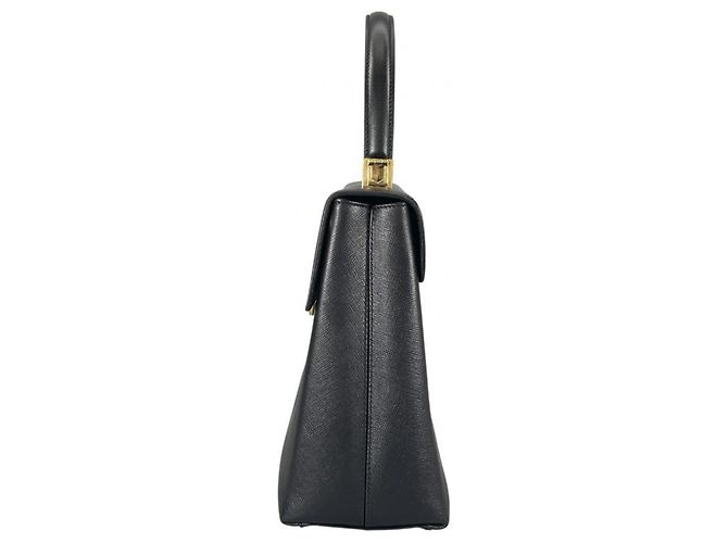 Borsa a mano/spalla in pelle nera Salvatore Ferragamo Nero - vista 4