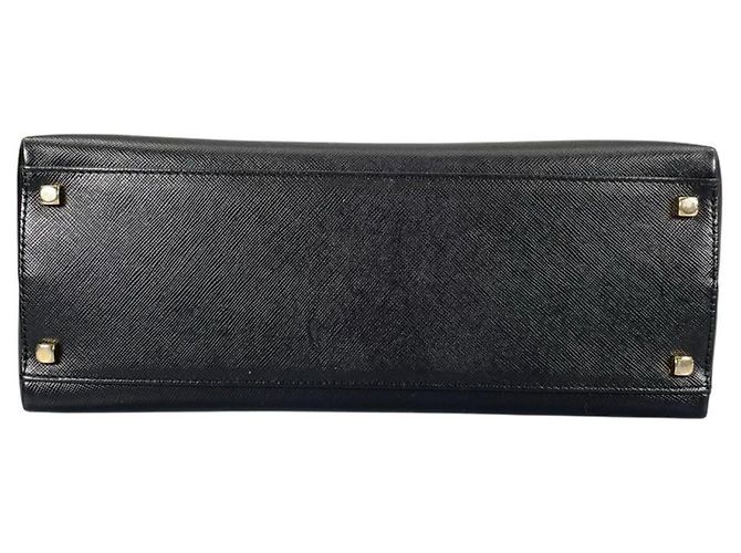 Borsa a mano/spalla in pelle nera Salvatore Ferragamo Nero - vista 5