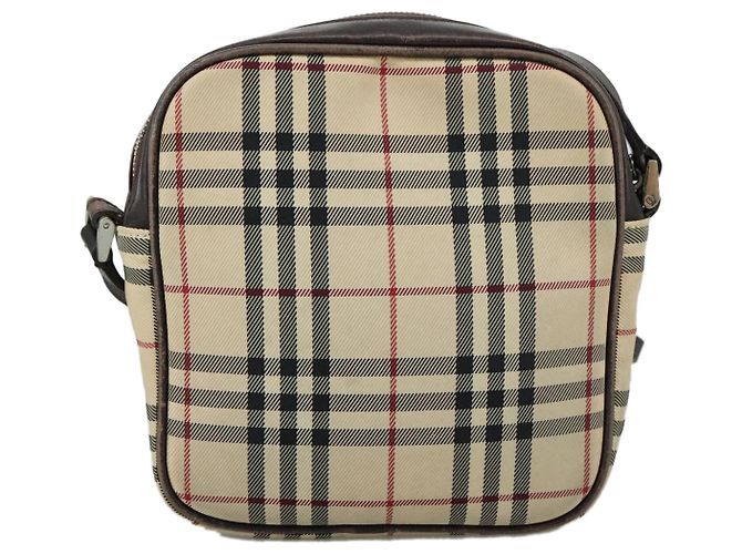 Burberry Nova check Canvas and Leather Beige - vista 2