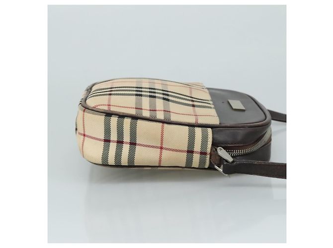 Burberry Nova check Canvas and Leather Beige - vista 3