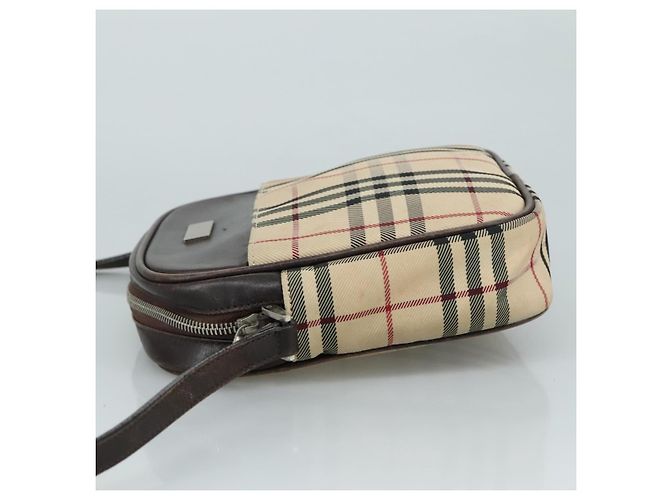 Burberry Nova check Canvas and Leather Beige - vista 4