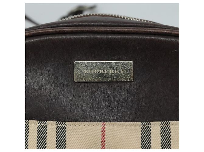 Burberry Nova check Canvas and Leather Beige - vista 6