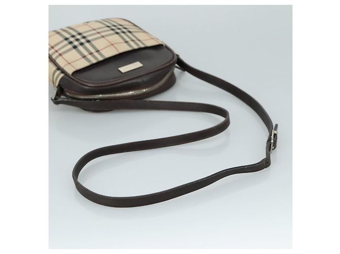 Burberry Nova check Canvas and Leather Beige - vista 7