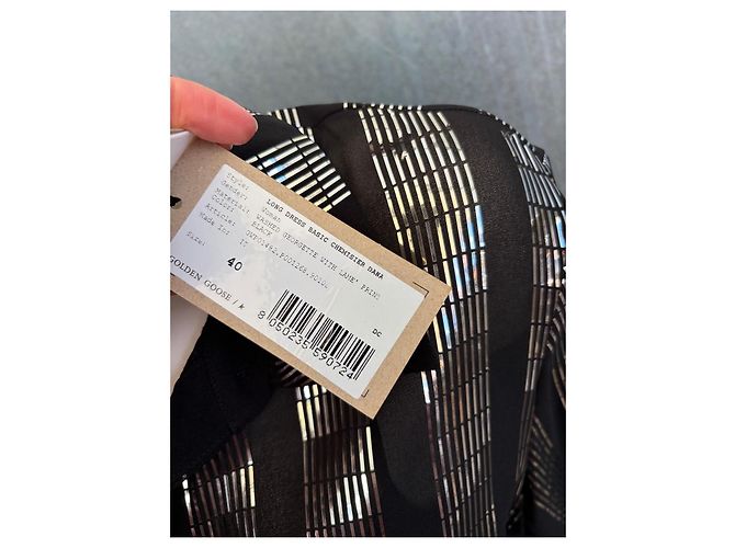 Golden Goose Kleid Schwarz Silber - Ansicht 11