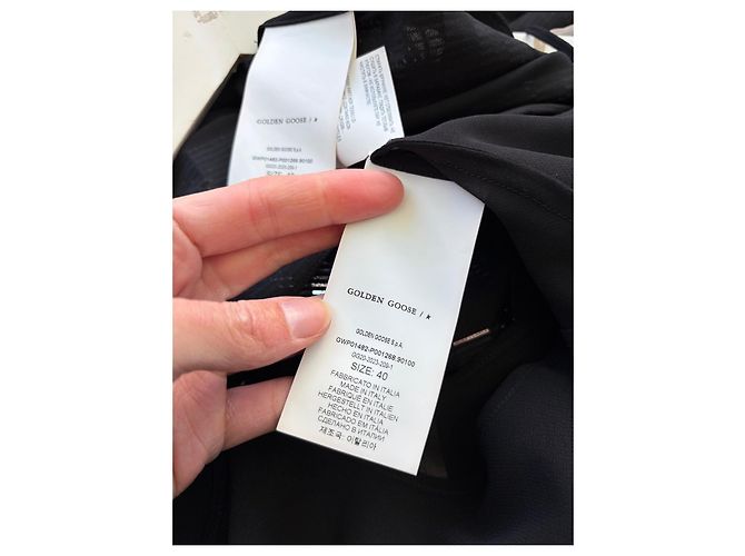 Golden Goose Kleid Schwarz Silber - Ansicht 18