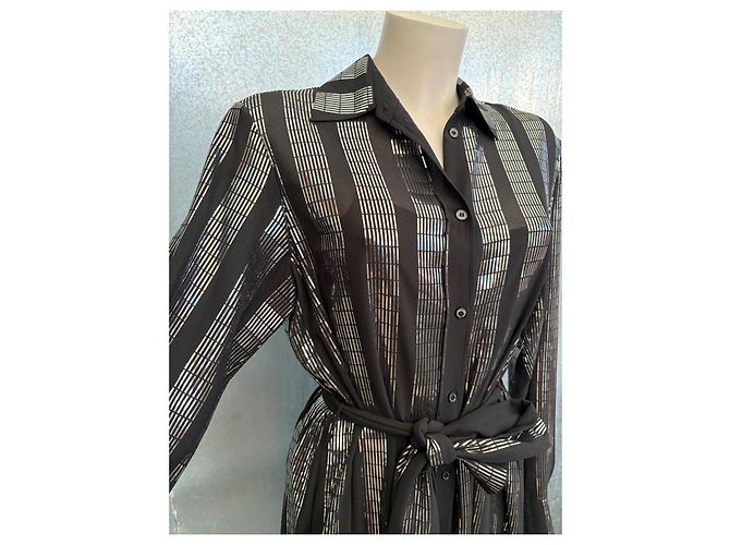 Golden Goose Kleid Schwarz Silber - Ansicht 4