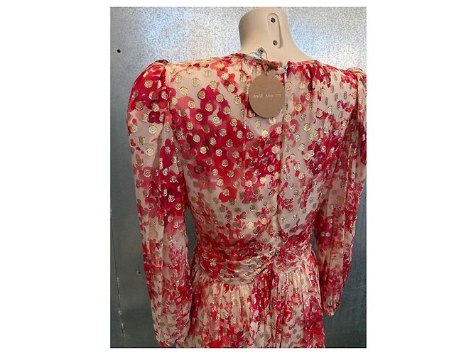 Autre Marque Rita Kleid Sage und Efeu aus Viskose Größe 42 - Ansicht 5