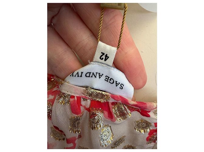Autre Marque Rita Kleid Sage und Efeu aus Viskose Größe 42 - Ansicht 6