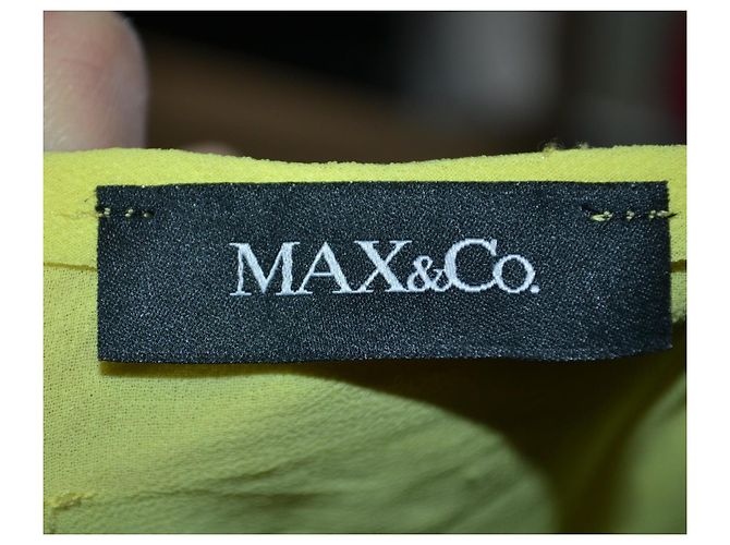 Vestido amarillo Max & Co con velos en capas - vista 5