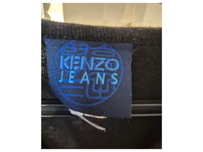 Kurzes schwarzes Kenzo Jeans Kleid Größe 38/M taillierte Passform - Ansicht 4