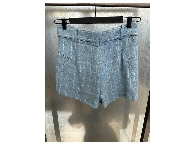 Shorts de algodão azul Iro Zaira - vista 8