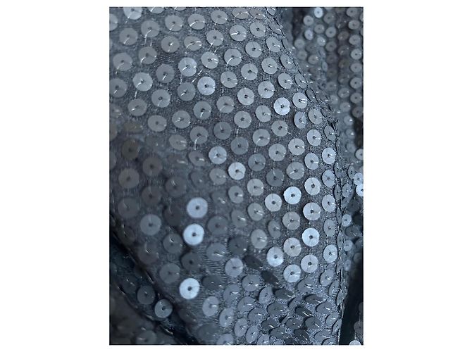 Body Lanvin nero con paillettes a maniche lunghe - vista 3
