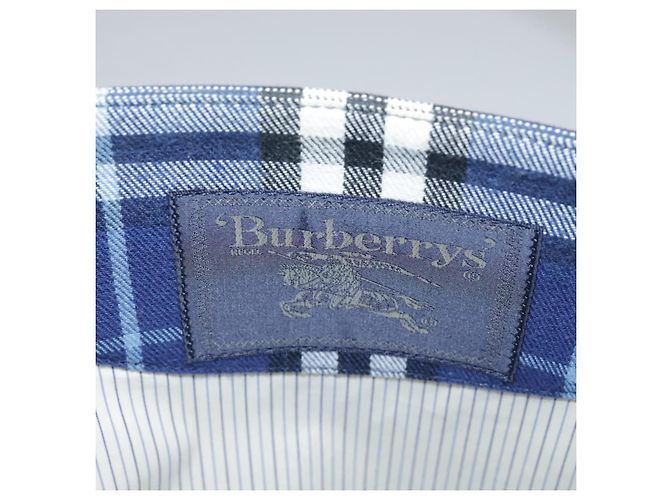 Burberry Nova Check Tote canvas check pattern Small Blue - view 6