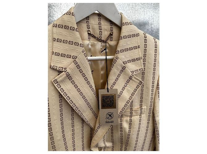 Blazer Golden Goose Creme de Algodão Tamanho 44 Cru - vista 11