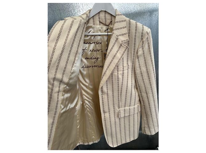 Blazer Golden Goose Creme de Algodão Tamanho 44 Cru - vista 6