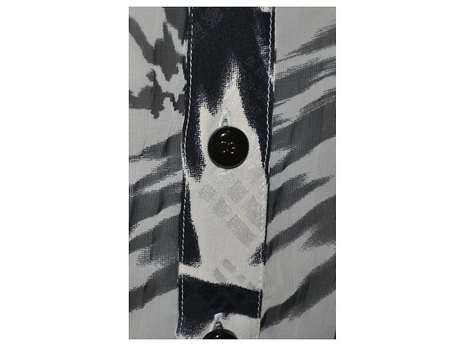 Escada Oversized Hemd Schwarz Weiß - Ansicht 2