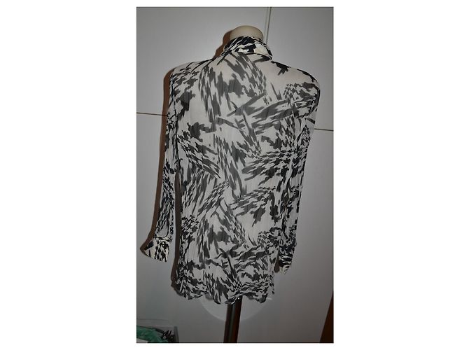 Escada Oversized Hemd Schwarz Weiß - Ansicht 4