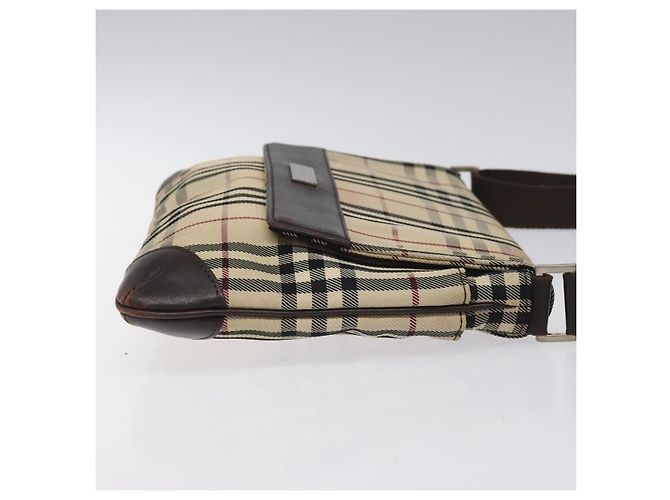 Burberry Nova check Canvas and Leather Beige - vista 3
