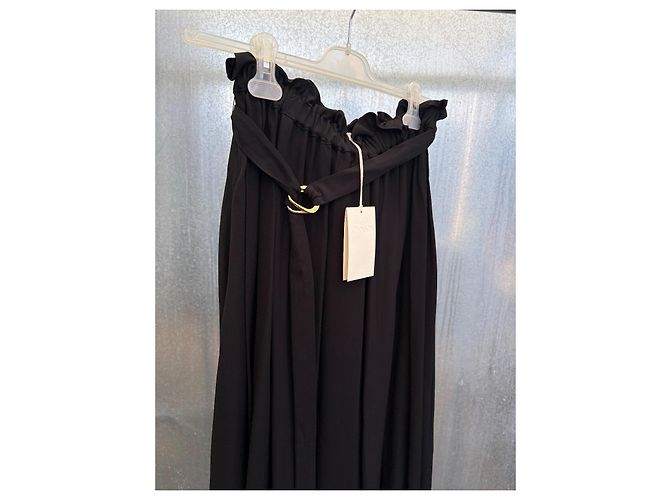 Falda Ulla Johnson Zeta Negra de Viscosa Negro - vista 11
