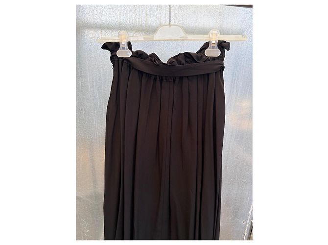 Falda Ulla Johnson Zeta Negra de Viscosa Negro - vista 4