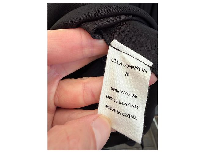 Falda Ulla Johnson Zeta Negra de Viscosa Negro - vista 5