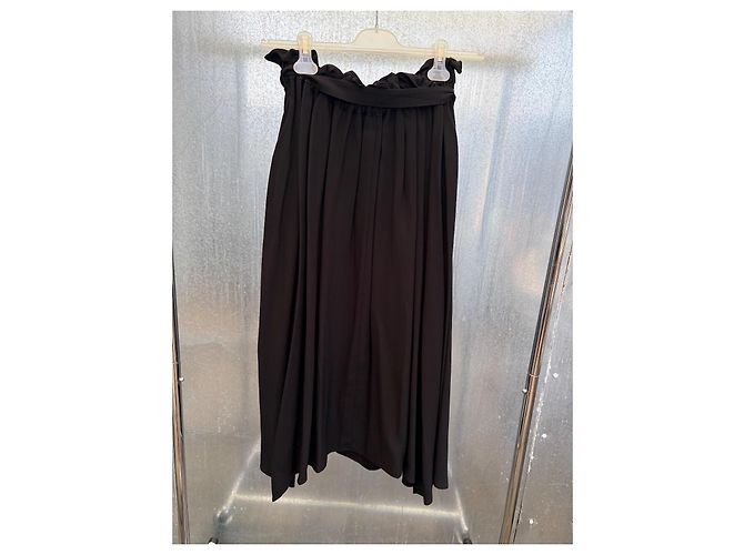 Falda Ulla Johnson Zeta Negra de Viscosa Negro - vista 6