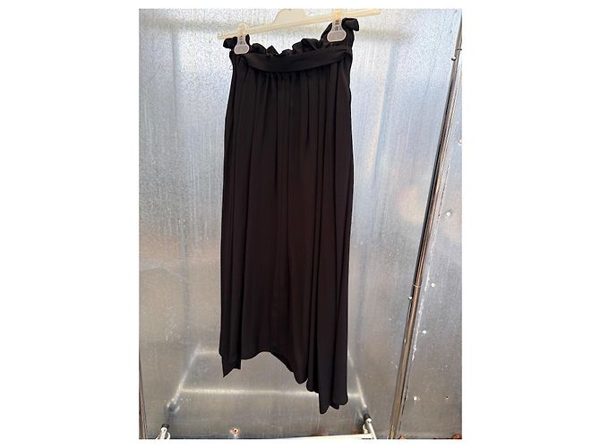 Falda Ulla Johnson Zeta Negra de Viscosa Negro - vista 8