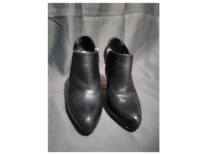 Stivaletti in pelle nera Christian Dior Nero - vista 4