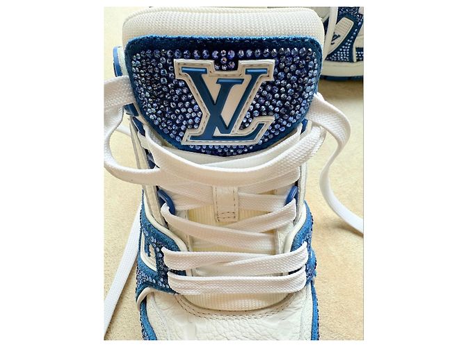 Sneaker Louis Vuitton Bianco Blu - vista 10