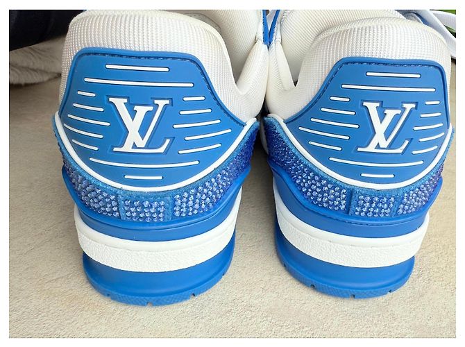 Sneaker Louis Vuitton Bianco Blu - vista 11